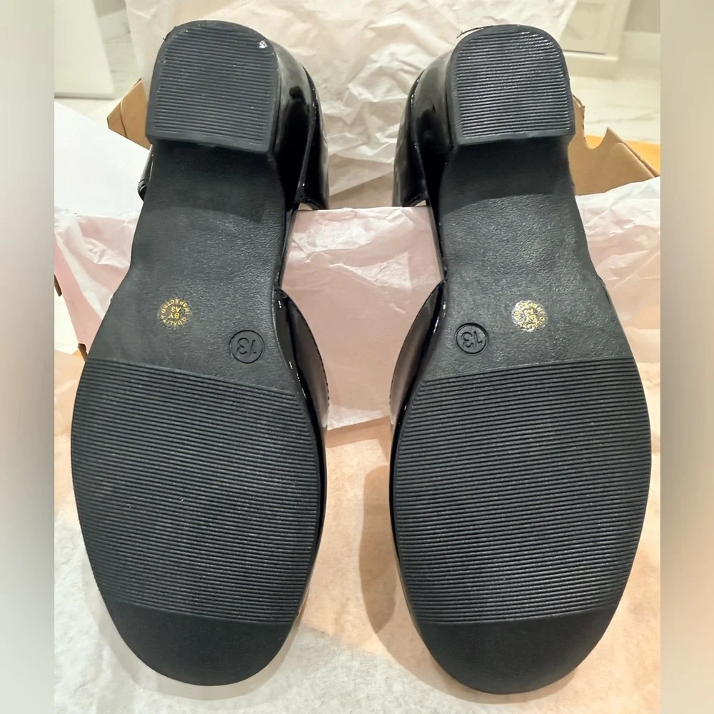 Christie & Jill Heaven Little & Big Kid Girls Round Mary Jane Shoes in black 13